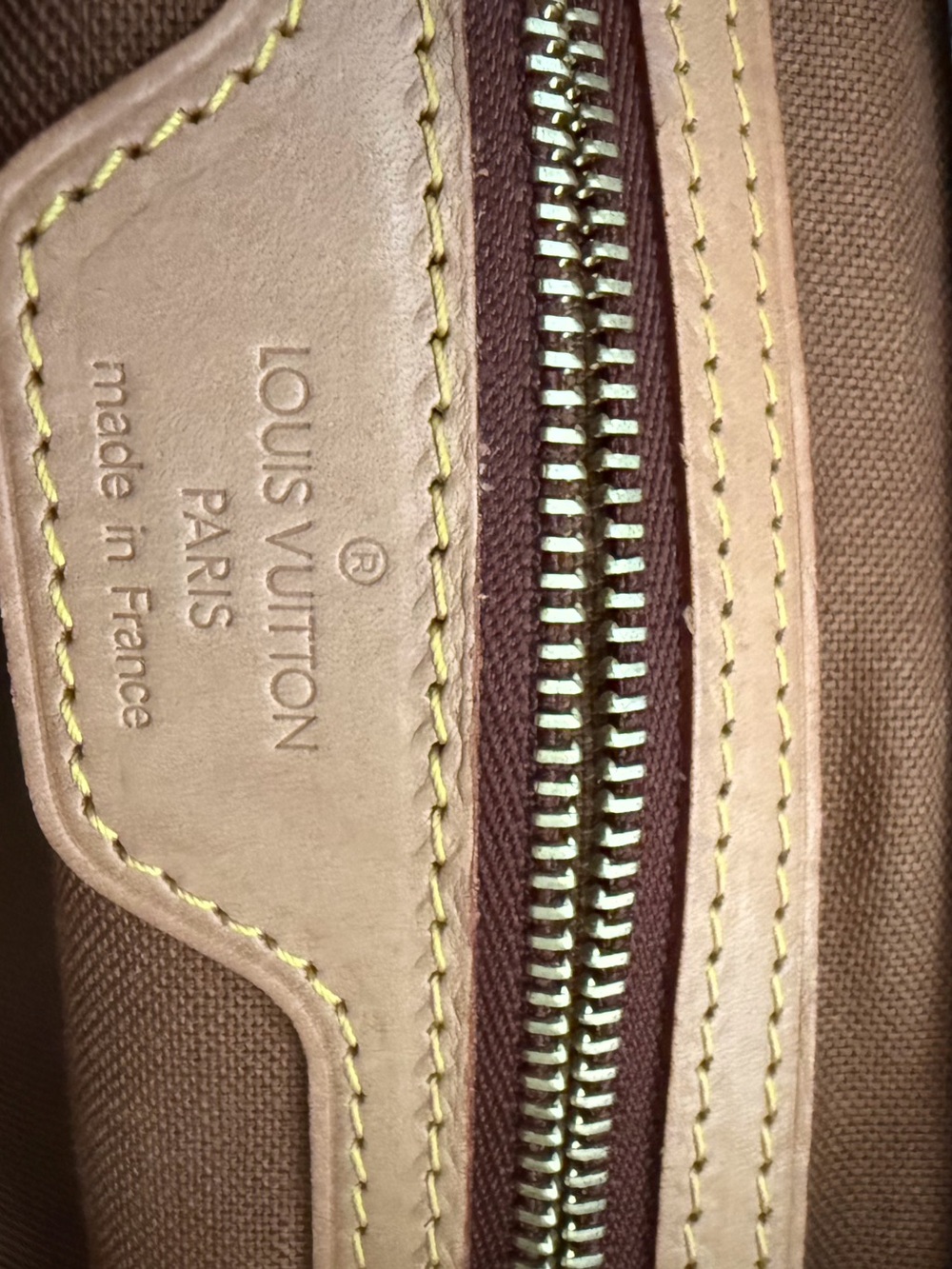 Canvas monogram Cabas Piano Shoulder Bag - Picture 12 of 14
